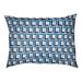 Wrought Studio™ Brossard Football Luxury Indoor Dog Pillow Polyester in Black/Blue/Brown | Small (28" W x 18" D x 4" H) | Wayfair