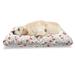 East Urban Home Ambesonne Flower Pet Bed, Peony In Vintage Style Girly Curly Stems Happy Times Engagement Theme | Wayfair