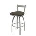 Holland Bar Stool 821 Catalina Low Back Swivel Bar Stool Leather in Gray | Bar Stool (30" Seat Height) | Wayfair 82130AN019