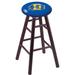 Holland Bar Stool NHL 30" Bar Stool Wood/Plastic/Acrylic in Brown | Counter Stool (24" Seat Height) | Wayfair RC24MSDCWshCap
