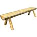 Loon Peak® Glacier Country Collection Lodge Pole Pine Bench Wood in Brown | 18" H x 72" W x 19" D | Wayfair 205ACFE2AD20444B96DAF10B56BFBFD1