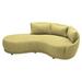 Seasonal Living Fizz 96" Wide Patio Sofa Wood in Brown | 31 H x 96 W x 59 D in | Wayfair 105FT001P2-SWB-RAF_105FZ-Z2-8D