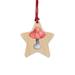 The Holiday Aisle® Mushroom Wooden Christmas Holiday Shaped Ornament Wood in Brown/Pink | 3 H x 3 W x 1 D in | Wayfair