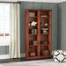 World Menagerie Didier Solid Wood Standard Bookcase Wood in Green/Black | 48 H x 45 W x 13.75 D in | Wayfair WLDM8173 40131071