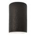 AllModern Nomad 1 - Light LED Dimmable Flush Mounted Sconce Ceramic in Gray/Black | 12.5" H x 7.75" W x 4" D | Wayfair