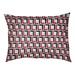 Wrought Studio™ Tuileries Football Luxury Outdoor Dog Pillow Metal in Red/White/Black | Large (40" W x 30" D x 5" H) | Wayfair