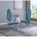 Rosdorf Park Edgardo Tufted Side Chair Faux Leather/Upholstered in Blue | Wayfair 7DA31906DAD04C56BFADA9C63F995D85