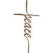 Trinx Peace Cross Wall Décor Metal in Brown | 18 H x 9 W x 0.06 D in | Wayfair 7FBFBEED4C93468A831A2D579E3E557B