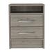 Latitude Run® 2 - Drawer Nightstand in Black Wood in Brown | 19.9 H x 16 W x 13.3 D in | Wayfair 4820796CDDB74F76B070FE3194C86473