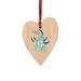 The Holiday Aisle® Mimatic Wooden Christmas Holiday Shaped Ornament Wood in Blue/Brown/Yellow | 3 H x 3 W x 1 D in | Wayfair
