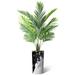 SIGNLEADER Artificial Tree In Planter, Fake Areca Tropical Palm Tree Home Decoration (Plant Pot Plus Tree) Silk/Polyester/Plastic | Wayfair