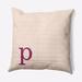Latitude Run® Polyfill Indoor/Outdoor Square Throw Cushion Polyester/Polyfill blend in Pink | 20 H x 20 W x 7 D in | Wayfair