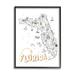 Breakwater Bay Florida State Drawing Destinations Map Diagram Florida State Drawing Destinations Map Diagram - Picture Frame Graphic Art on MDF | Wayfair