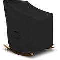 Arlmont & Co. Heavy-Duty Outdoor WaterProof Rocking Chair Cover, Lawn Patio Durable & UV Resistant Chair Cover in Black | Wayfair