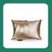 Everly Quinn Silk Lumbar Rectangular Pillow Cover Silk in Brown | 20 H x 26 W in | Wayfair 1ACBE3B08EC94928BADEE141EA1F903C