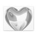 Orren Ellis Silver Heart - Wrapped Canvas Illustration Canvas in Gray | 12 H x 16 W x 1 D in | Wayfair 6BE3FD2EBB904910A7F69B993CD1EC25