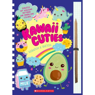 Kawaii Cuties Scratch Magic (paperback) - by Becky Herrick