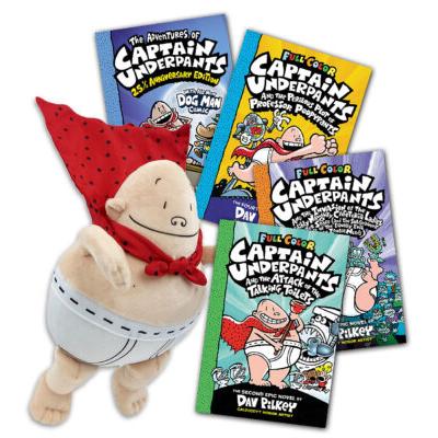 Captain Underpants Starter Pack (4 Books with Plus...