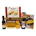 Fine Food Hampers Hidden Road Red Wine Merlot 187ml with Walkers Mince Pies and Festive Nibbles Food Hamper Presented in a Wicker Basket