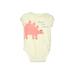 Baby Gap Short Sleeve Onesie: Ivory Bottoms - Size 6-12 Month