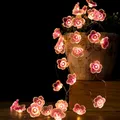 Guirxiété Lumineuse LED en Forme de Fleur pour Décoration de Mariage Luminaire Décoratif d'Nik de