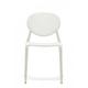 Chaise design en plastique blanc