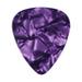 Exotic Plectrums - Celluloid Purple Pearl Guitar Or Bass Pick - 0.46 mm Light Gauge - 351 Shape - 100 Pack