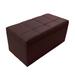 Living Storage Ottoman Bench Footstools Seat Table 31" Brown