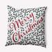 Merry Christmas with Holly Accent Pillow