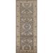 Gray Oushak Oriental Runner Rug Hand-Knotted Wool Carpet - 2'8"x 8'0"