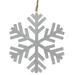 8.75" Glittered Snowflake Christmas Ornament