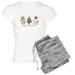 CafePress - Cat And Dog Christmas - Women s Light Pajamas