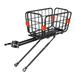 1 Pc Sturdy Aluminum Alloy Bike Rear Seat Basket Storage Basket for Items Organizing (Black)