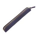 Genuine Leather Zipper Pen Pouch Holder Pencil Bag Pen Case for Rollerball Fountain Ballpoint Pen (Purple)