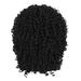 Skpblutn Clip in Human Hair Extensions Natural Sexy Wigs Fashion Wig Women Bob Full Wavy Synthetic Curly Black Short Wigblack