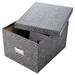 Reinforced Board Card File Lift-Off Cover Holds 1 200 6 x 9 Cards 9 x 11 x 6.75 Black/White