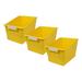 WBTAYB Rom77303-3 Plastic Tattle Wide Shelf File 11-Inch X 8-Inch X 7.5-Inch Yellow Pack Of 3