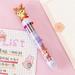 Ikohbadg 10 Color Christmas Theme Ballpoint Pens Multicolored Retractable Push Type Ballpoint Pen Cute Multifunction Marker Pen Birthday Stationery Gifts for Kids Teens Students Children