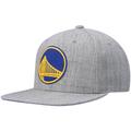 "Casquette Snapback Mitchell & Ness gris chiné Golden State Warriors 2.0 pour hommes - Homme Taille: OSFA"
