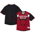 T-shirt rouge à col en V en maille Mitchell & Ness Chicago Bulls Jumbotron 3.0 pour hommes - Homme Taille: L