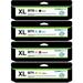 Restored InkjetsClub Compatible 4 Pack Ink Cartridge Replacement for HP 970XL and 971XL Ink. Works with Officejet Pro X476dw X576dw X476dn X451dw X551dw X451dn Printers. (Refurbished)