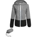 Raincoat Women Lightweight Waterproof Rain Jackets Packable Outdoor Hooded Windbreaker