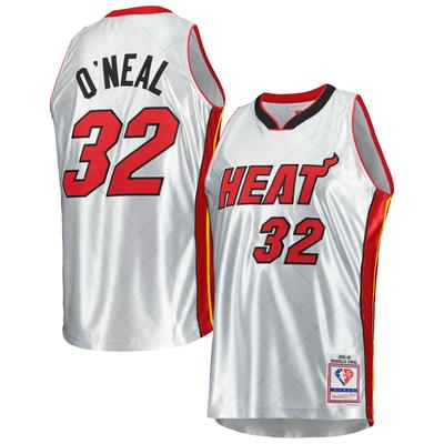 Mitchell & Ness Shaquille O'Neal Platinum Miami Heat 2005/06 Hardwood Classics 75th Anniversary Swingman-Trikot Image
