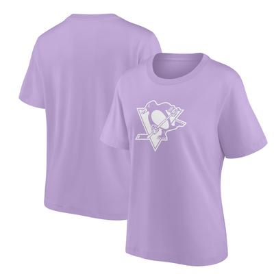 Pittsburgh Penguins Fanatics-Marken-Mono-Logo-Grafik-Übergroßes T-Shirt – Damen Image