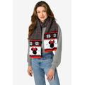 Women's Minnie Mouse 70" Knit Scarf Disney Women'S Red Winter Set by Disney in Black