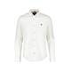 Langarmhemd LERROS "LERROS Oxfordhemd, unifarben" Gr. XL, Normalgrößen, weiß (white) Herren Hemden Langarm