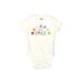 Old Navy Short Sleeve Onesie: White Solid Bottoms - Size 6-12 Month