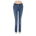 Free People Jeans - Mid/Reg Rise Skinny Leg Denim: Blue Bottoms - Women's Size 27 - Medium Wash