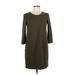 Zara Basic Casual Dress: Green Dresses - Women's Size Small