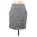Banana Republic Casual Pencil Skirt Knee Length: Gray Print Bottoms - Women's Size 14